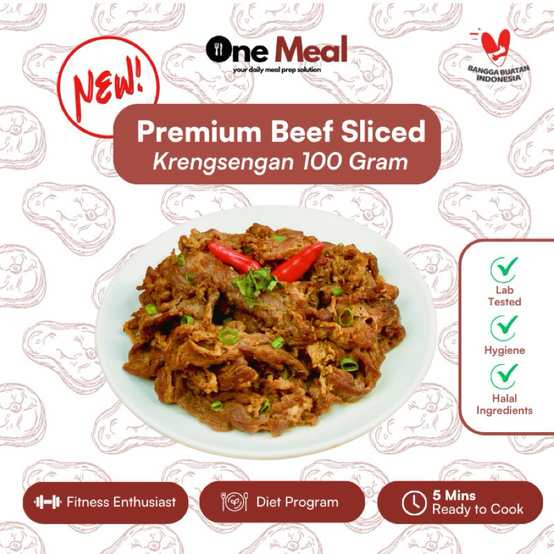 

Premium Beef Sliced Marinasi Kresengan 100 Gram - One Meal