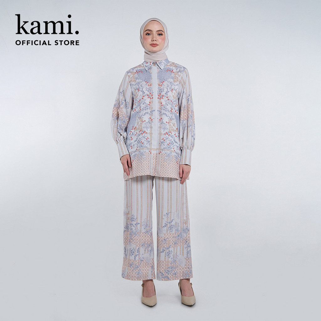 Kami Kemayu Bishop Sleeve Top Atasan Lengan Panjang Wanita