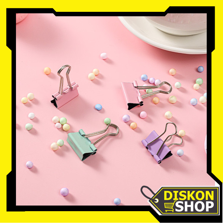 

Diskon Shop - S6244 Paper Clip Warna Pastel / Klip Penjepit untuk Kertas dan File