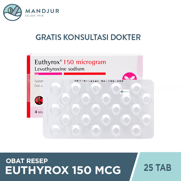 Euthyrox 150 mcg 25 Tablet