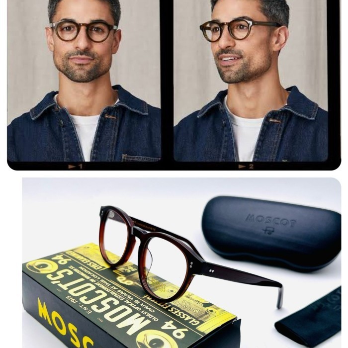 Frame Kacamata Pria / Wanita Moscot Ovgating Bulat Grade Original