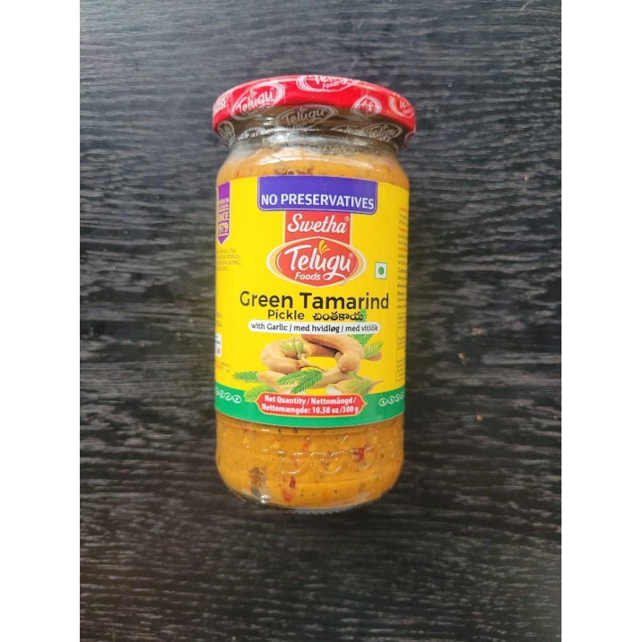 

TELUGU FOODS GREEN TAMARIND PICKEL 300 GR