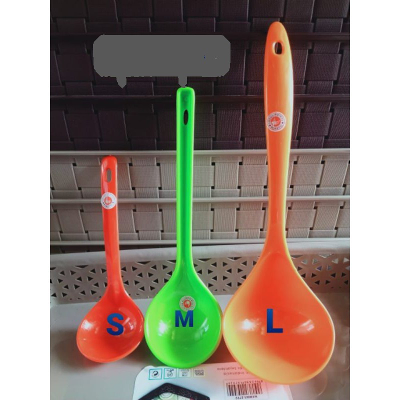 Irus sayur Plastik - Centong sayur Kecil Plastik Lucky Point