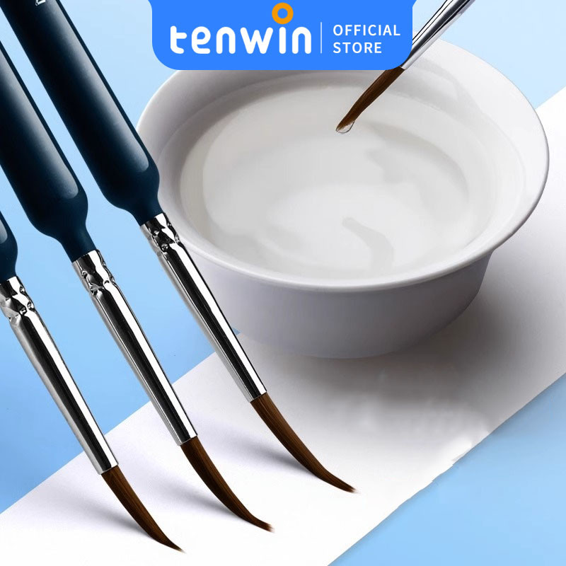 

Kuas Lukis Cat Air Bulu Serigala Profesional / Professional Pen-Type Round Watercolour Wolf Hair / Bristles Painting-tenwin offical