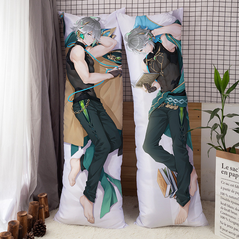 Anime Game Genshin Impact Dakimakura Alhaitham Arataki Itto  Nahida Wanderer Dehya Pillowcase Huggin