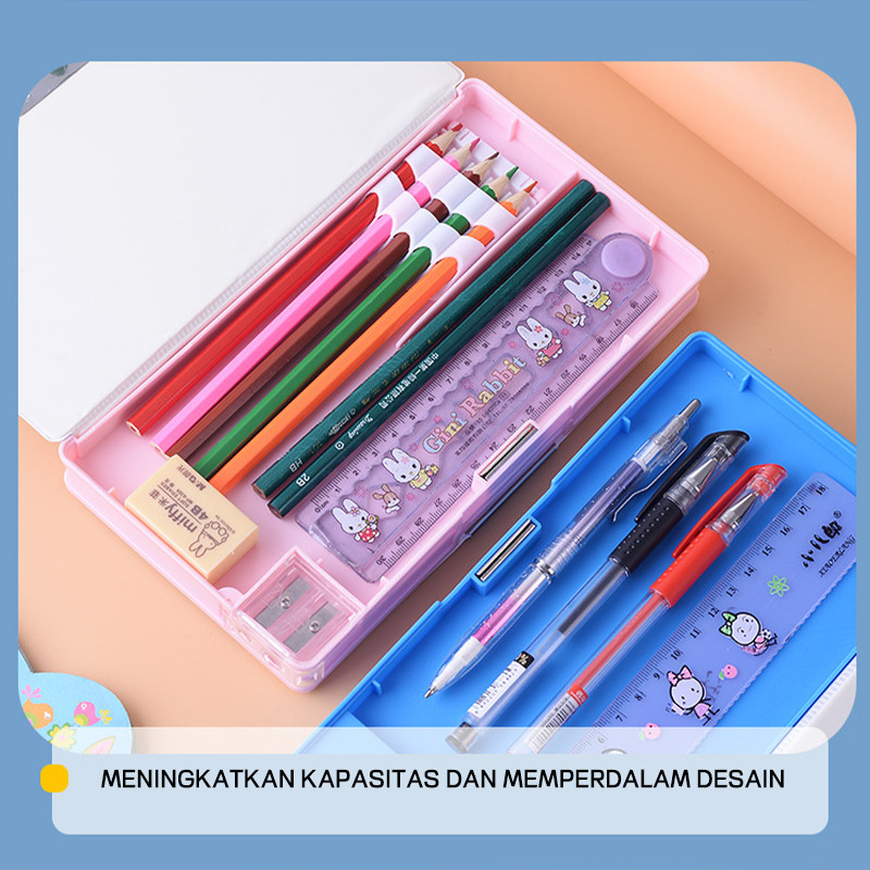 

Alat Tulis - Budaya - Pengetahuan - Inovasi.Tempat Pensil Jepret Magnetik Model Cute Rabbit / Kotak Pensil Multifungsi Pola Kartun Kotak Pensil Serbaguna Tempat Dengan Rautan Kotak Pensil Kelinci 3D Kartun Kartun Besar