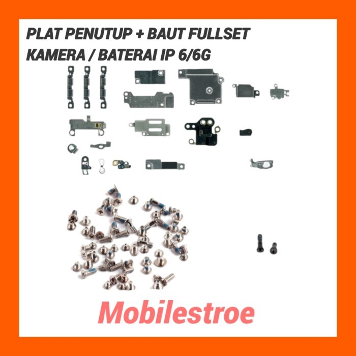 TDAcc BAUT FULLSET + SENG PLAT PENUTUP KAMERA/BATERAI IPHONE 6G - 11 PRO MAX - 6G