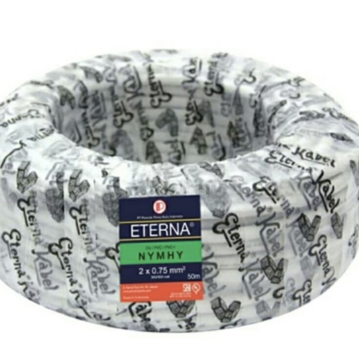 Kabel eterna rambut 2 x 0.75 NYMHY eceran