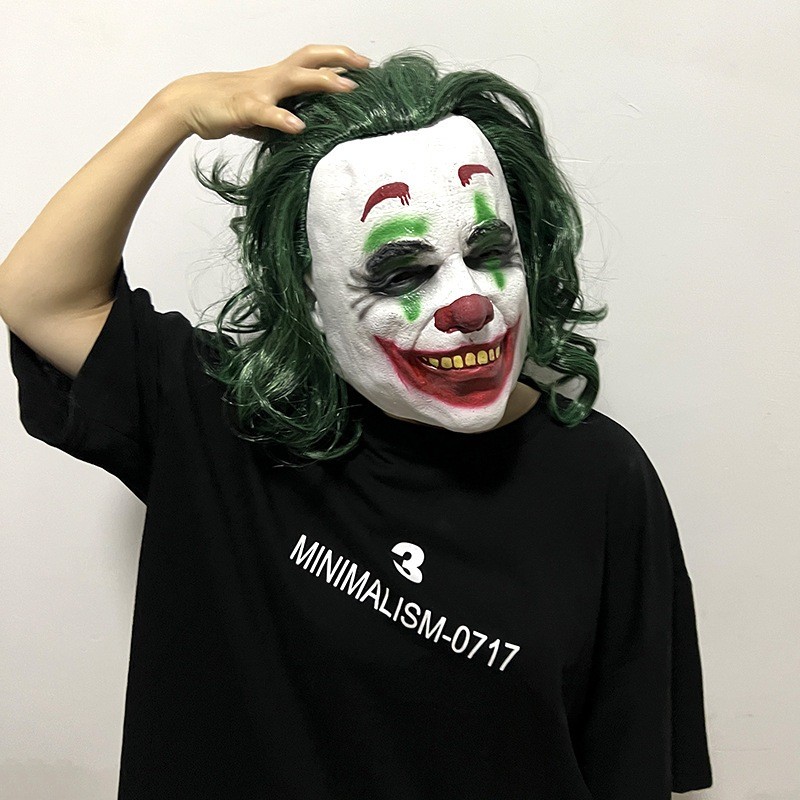 TOL-31 -  Topeng Latex Karet Full Head Badut Joker Halloween Mask - Up12