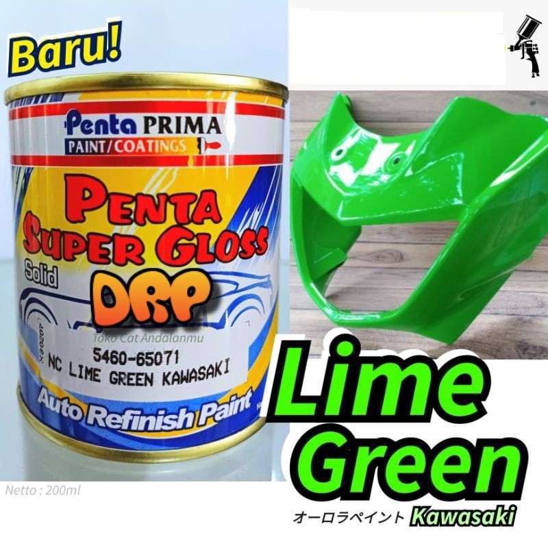 Cat Hijau Ijo Ninja Solid Penta Super Gloss Lime Green Kawasaki 5460-65071
