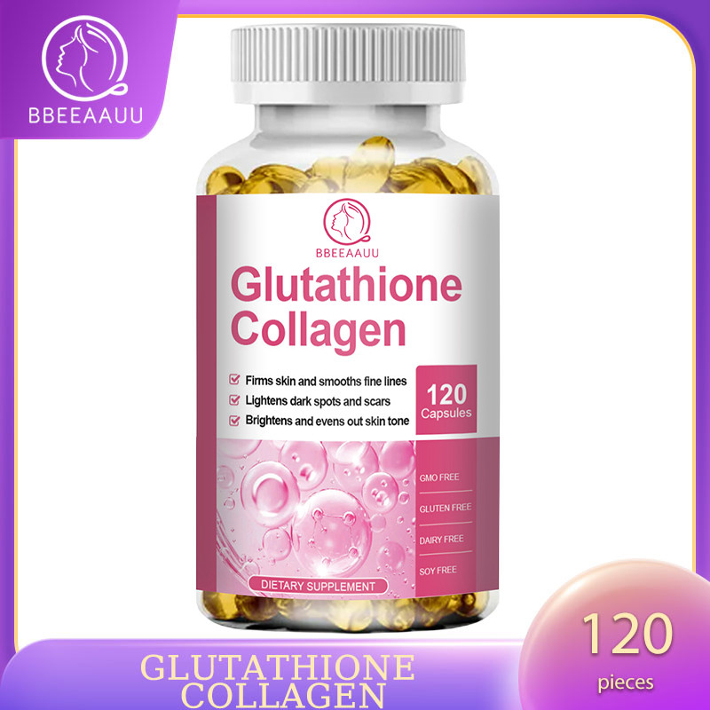 BBEEAAUU Glutathione Collagen Capsules Whitening Skin Anti Aging Collagen Glow Capsule Beauty Supple