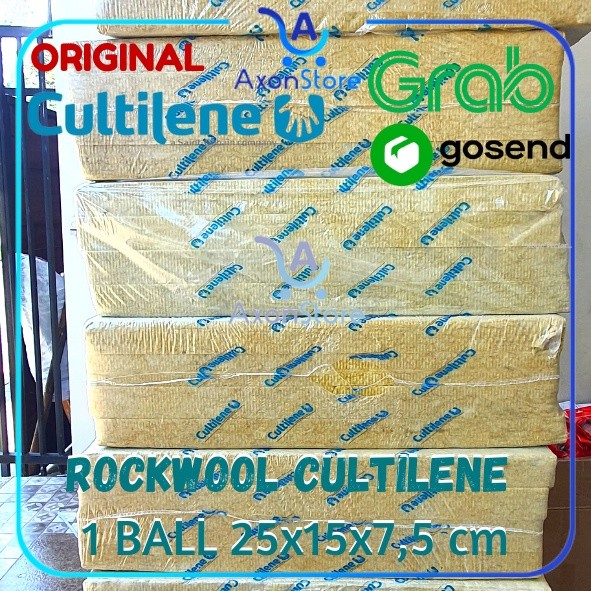 AXONSTORE GOSEND GRAB : 1 Ball Rockwool Cultilene Bal Media Semai Hidroponik rock wool 16 slab x 100