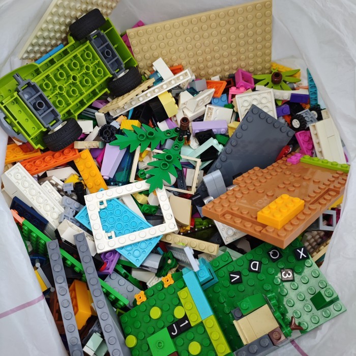 BDD Mainan Part Lego Curah 2 Kilo Original Brick