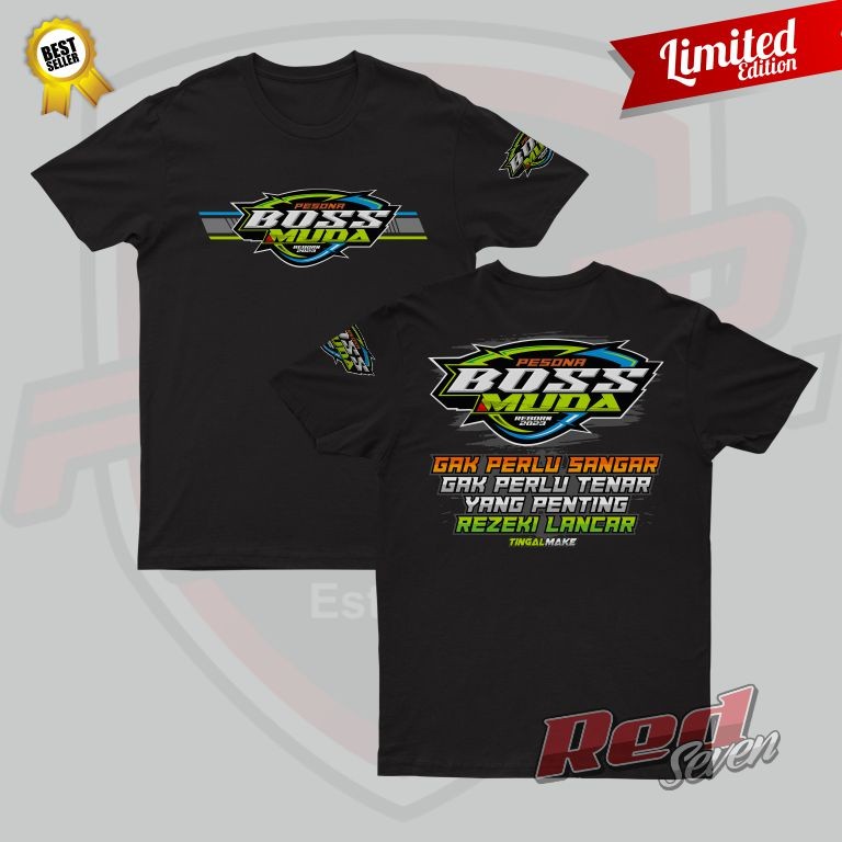 DTF | Kaos Pesona Boss Muda Unisex | Kaos Pria Wanita | Kaos Distro Driver Muda | Kaos Distro Boss M