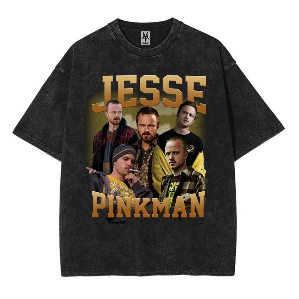 Kaos oversize jesse pinkman bootleg washed washing vintage tee