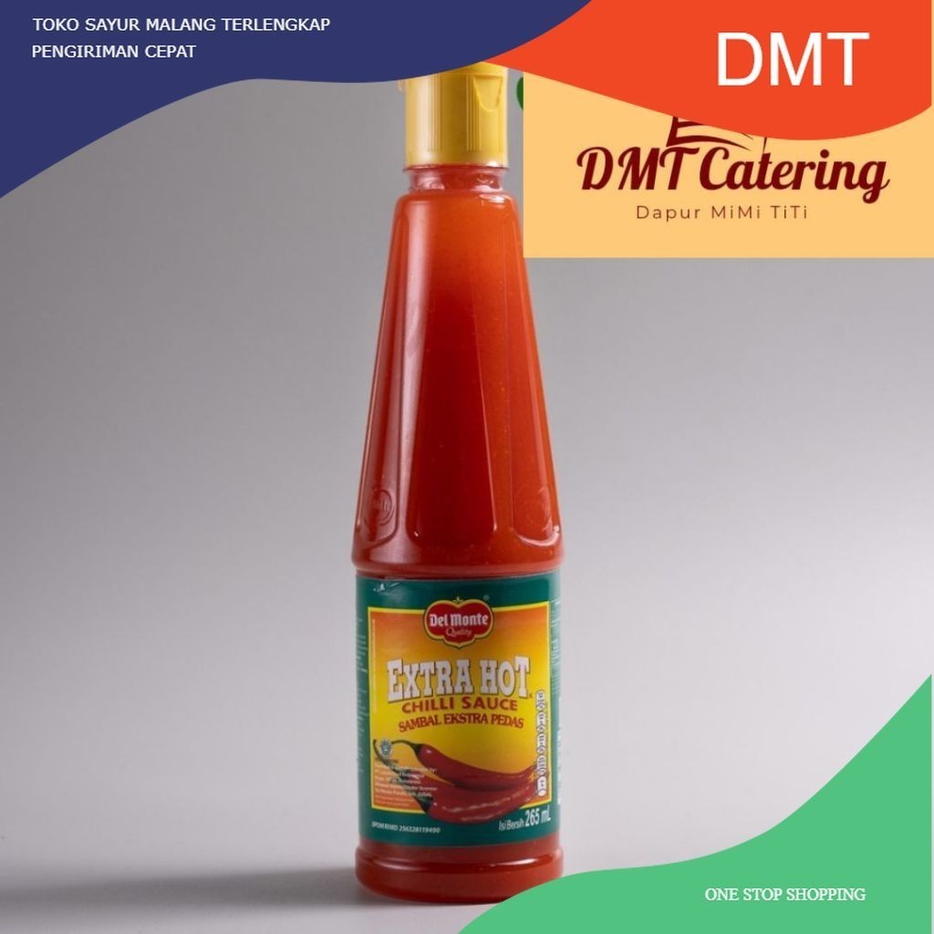 

Del Monte Saus Sambal Ekstra Pedas Botol 265 ml Catering Malang DMT
