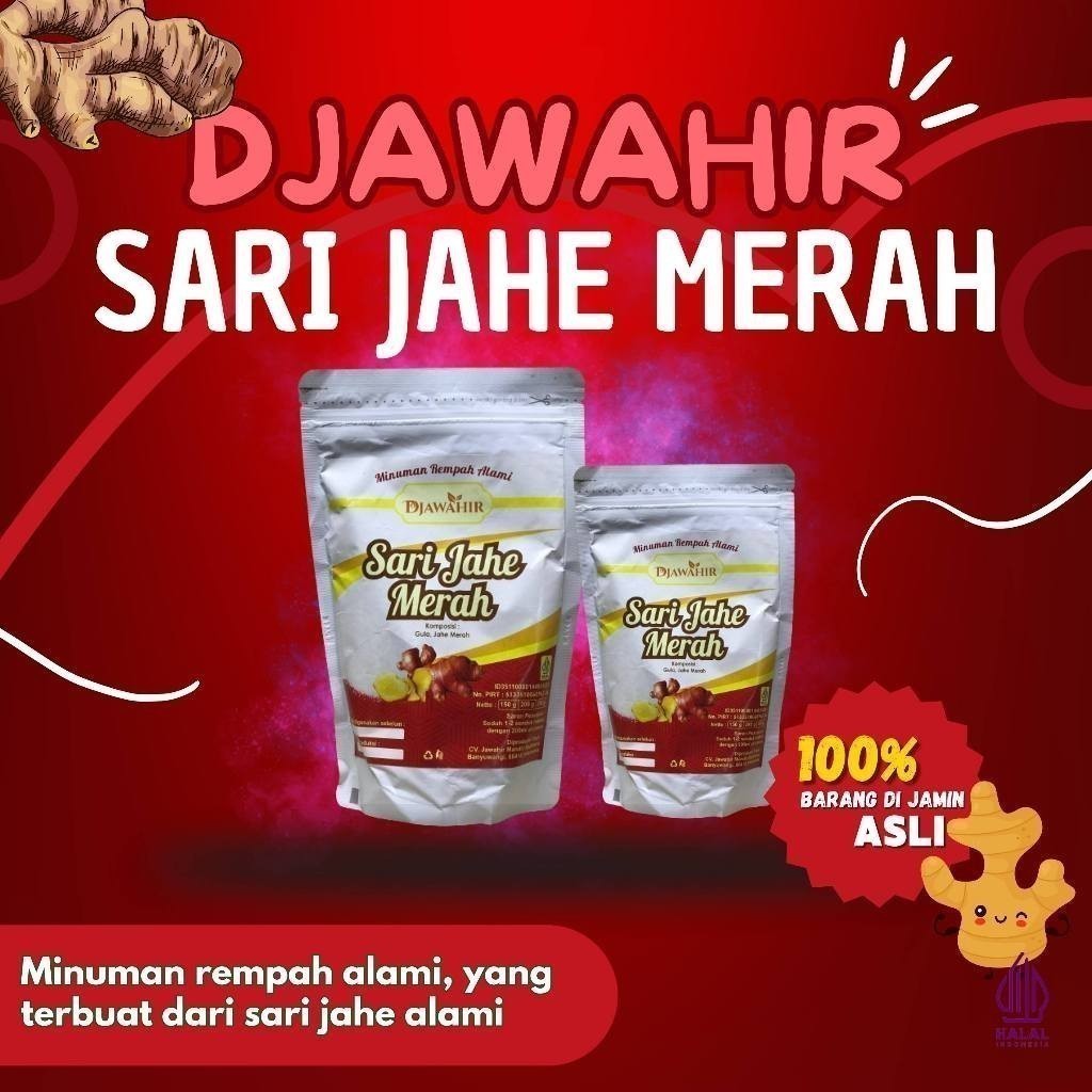 

DJAWAHIR Sari Jahe Merah Pouch 250gr DMI