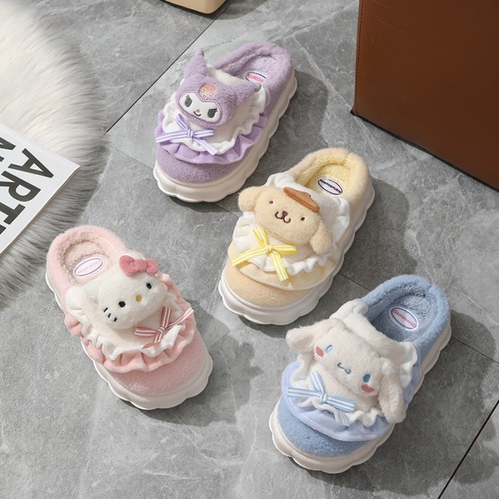 Sandal Sendal Rumah Kamar Melody Kuromi Pompompurin Kitty Cinnamoroll