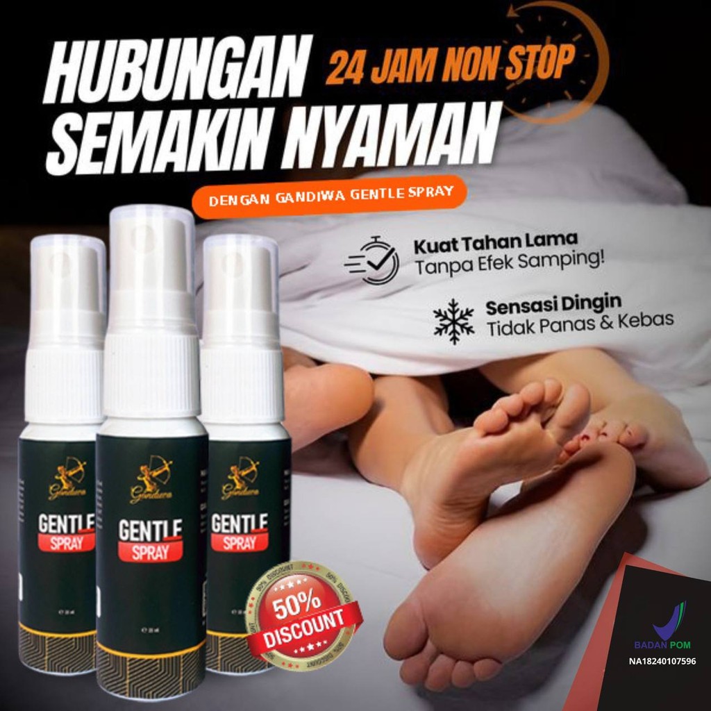 Gandiwa gentle spray obat kuat pria tahan lama original 100% bpom tanpa efek samping alami untuk kej