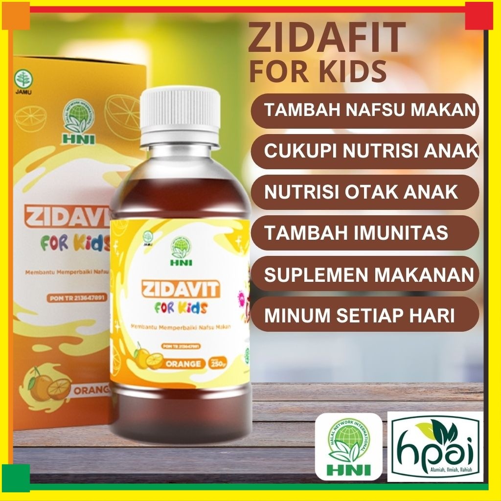 

Zidafit HNI HPAI isi 250 ml Madu plus ektrak ikan zidat untuk menambah nutrisi dan nafsu makan anak - Harga Member Chat Admin Aja