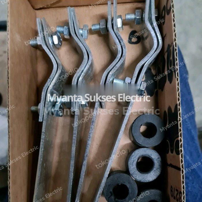 Klem BC L Penangkal Petir 50 - 70 + Karet Isolator