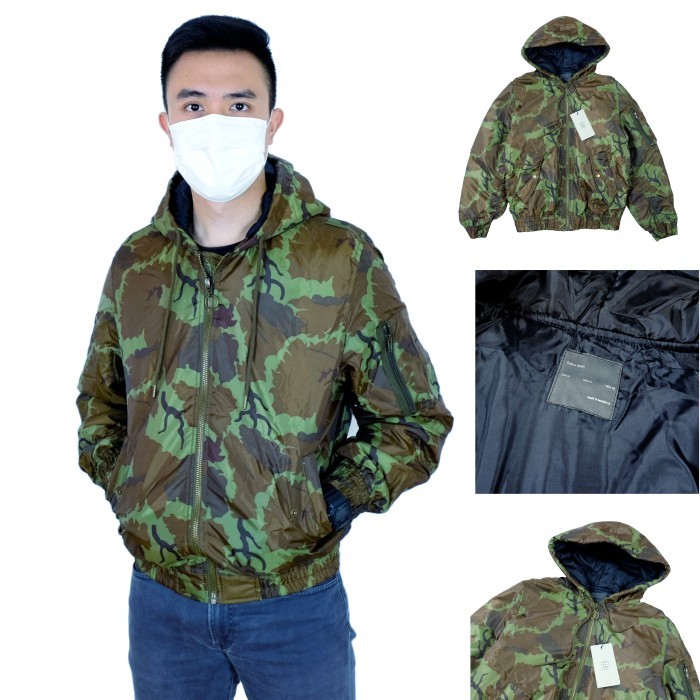 JAKET BOMBER MOTIF CAMO ARMY ZRA PRIA ORIGINAL JAKET HOODIE BOMBER