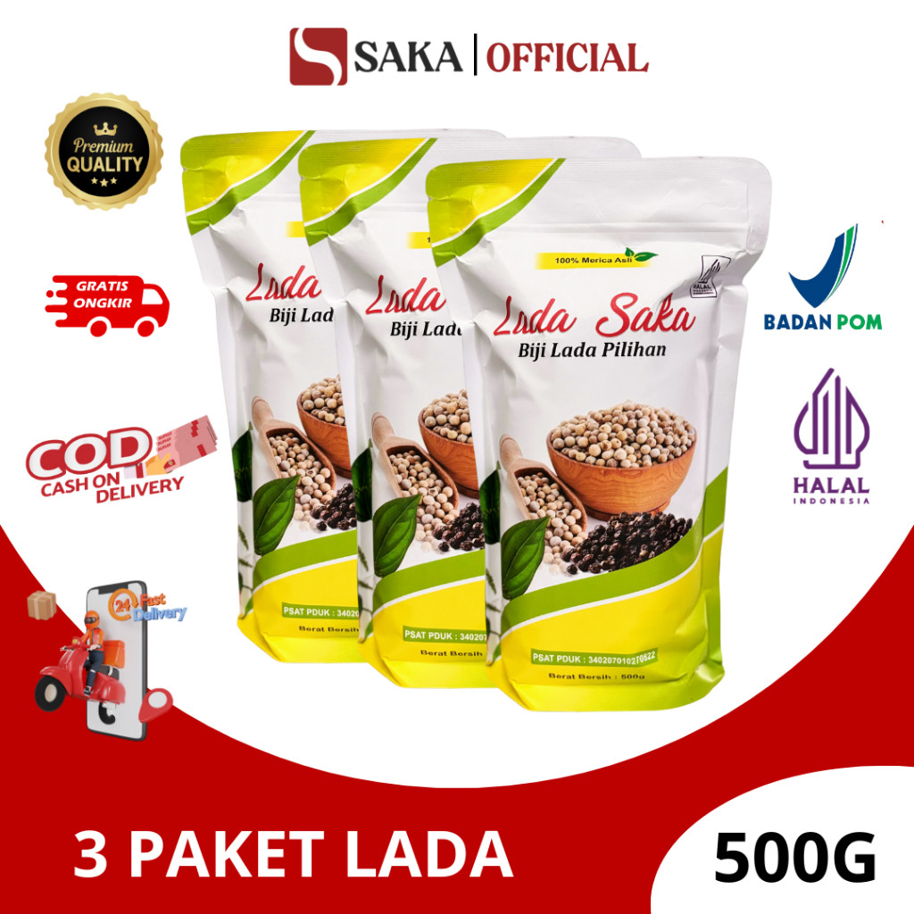 

3 PAKET Lada Bubuk / Lada Putih 1 Kg 100% Lada Pilihan