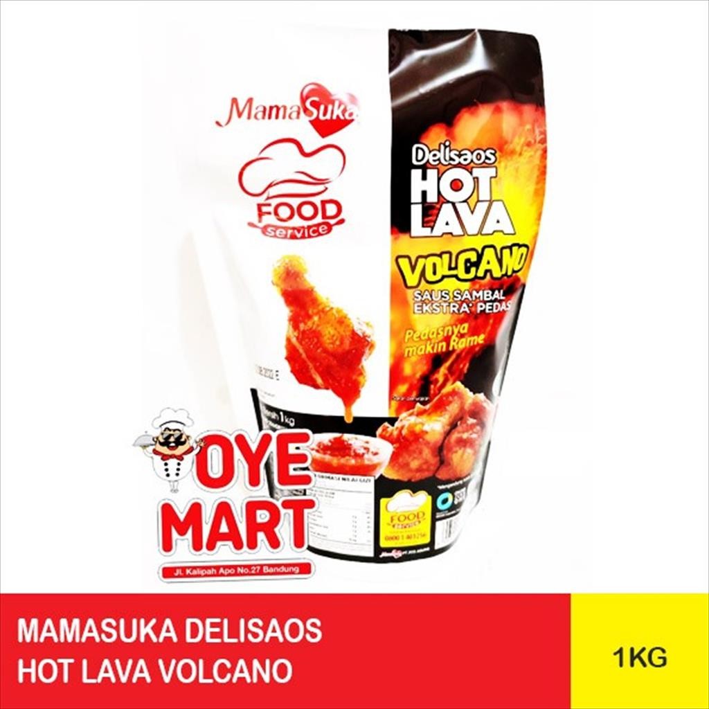 

MAMASUKA DELISAOS HOT LAVA VOLCANO 1KG / SAUS SAMBAL PEDAS