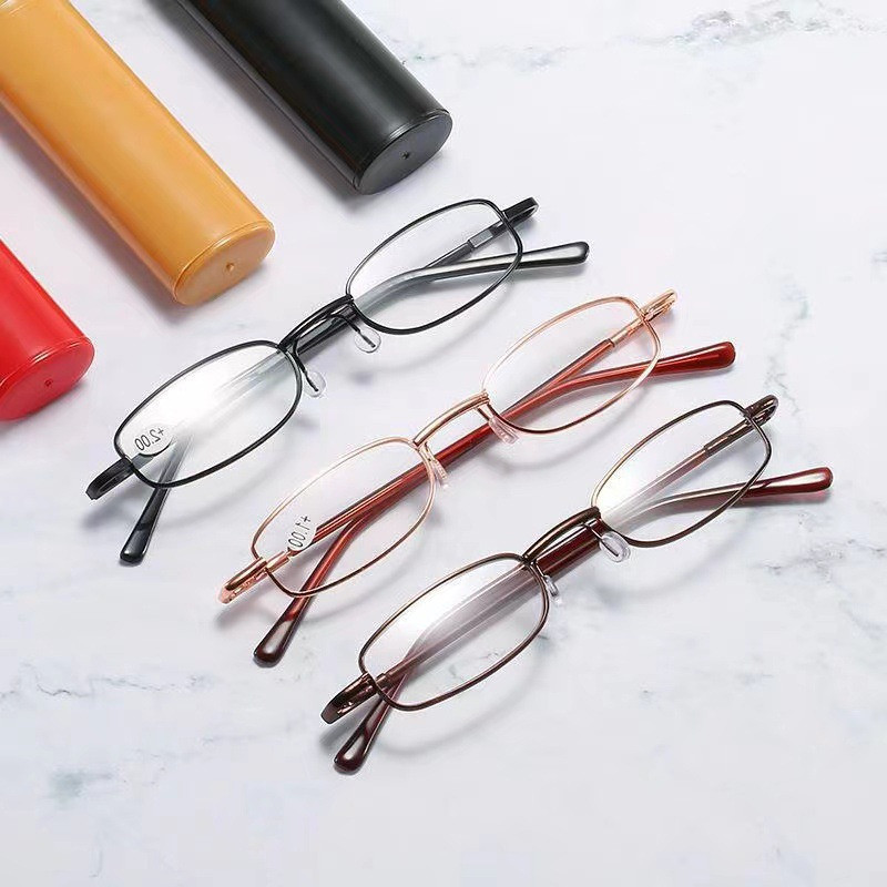Kacamata Baca + Kotak Box Lensa Plus Anti Radiasi +1.00 s/d + 4.00 Kacamata Pria Wanita Reading Glas