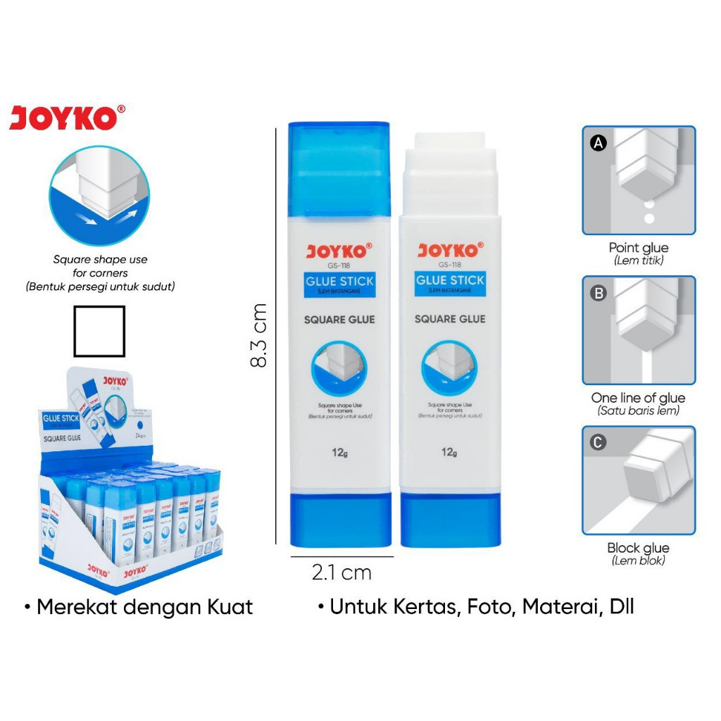 

Joyko glue stik/lem kertas 12g GS-118