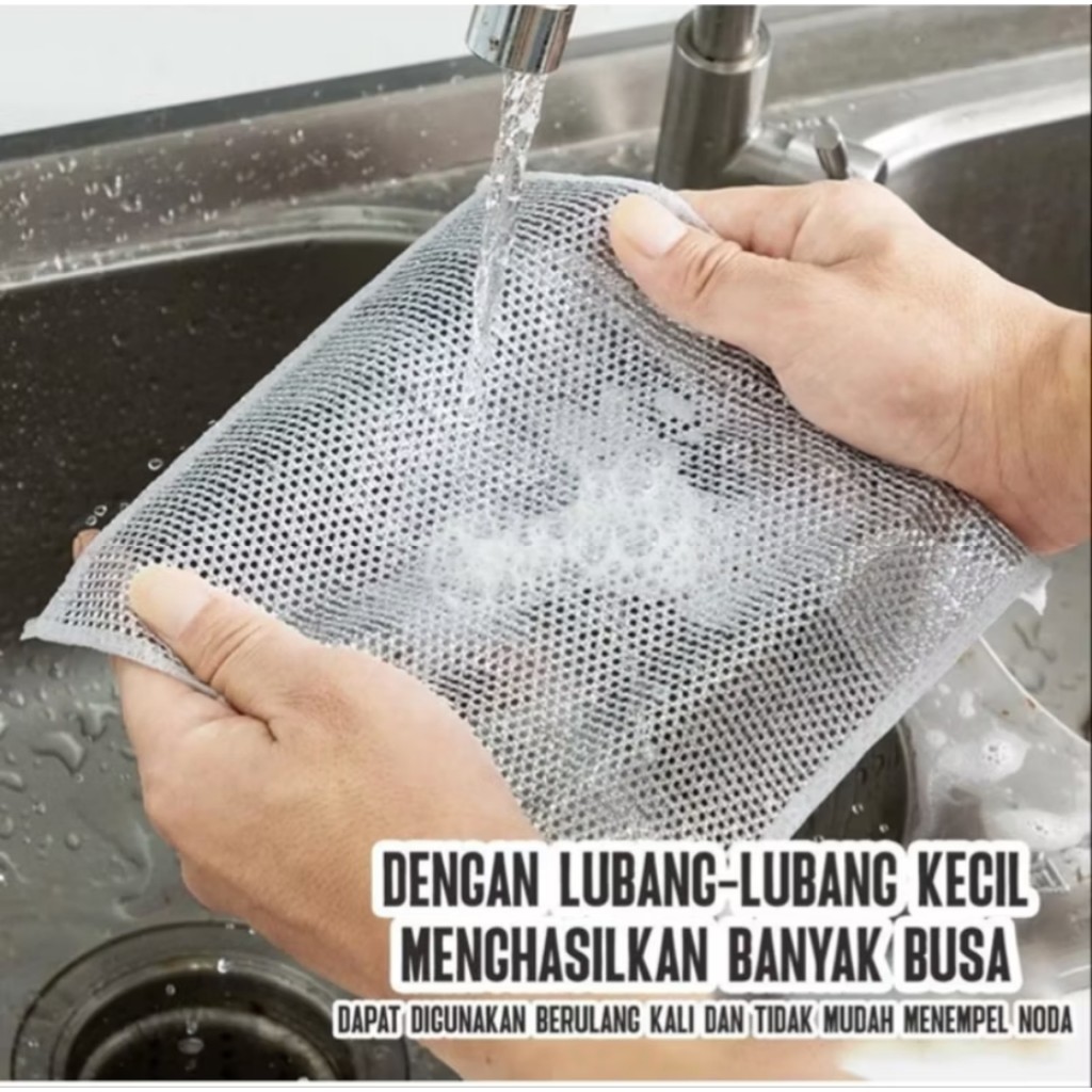 Kain Lap Kawat Halus Lap Dapur Jaring Halus Cuci Panci Piring
