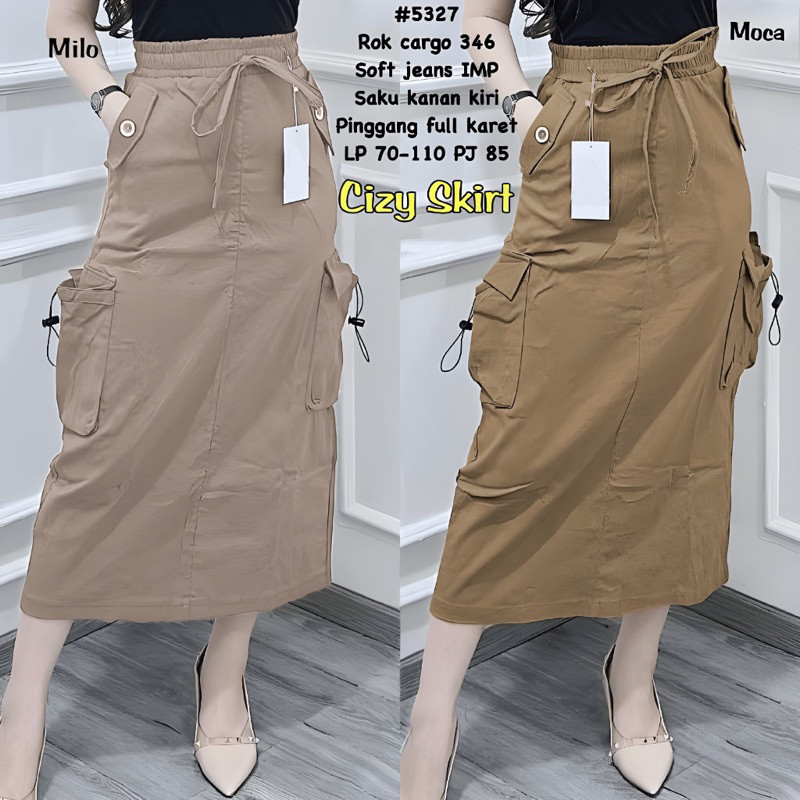 Cizzy skirt rok cargo cotton twill streat
