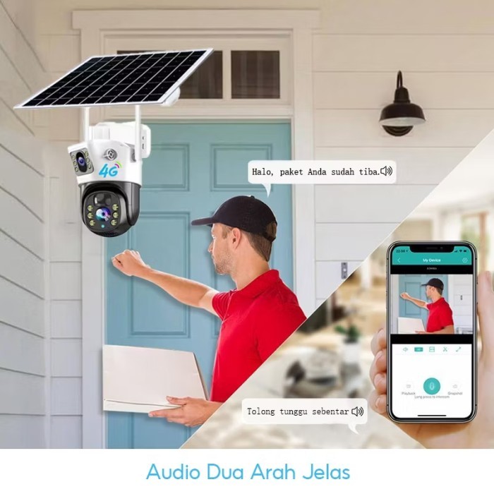 CCTV 4G Dual Camera Solar Panel