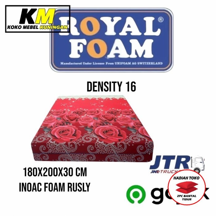 TERLARIS kasur busa royal foam 180x200x30 cm garansi 5 tahun