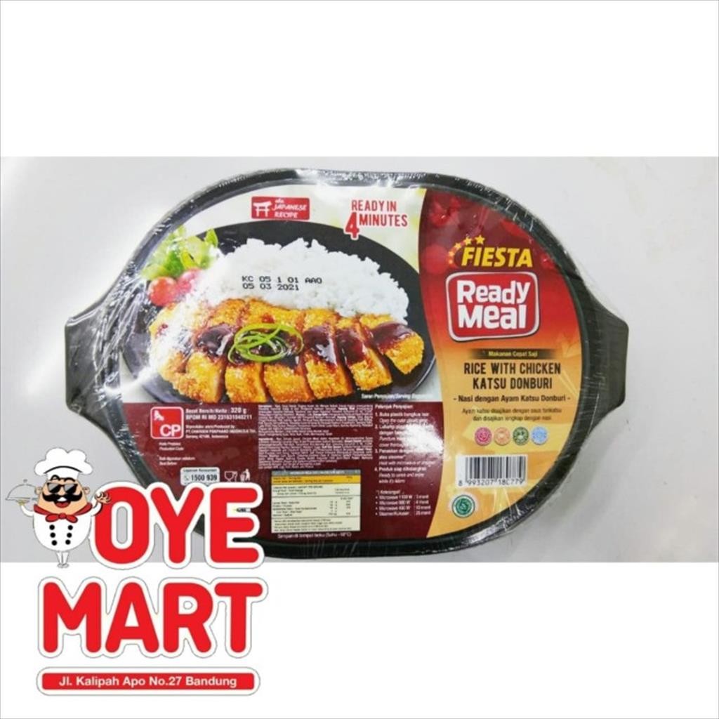 

FIESTA READY MEAL RICE WITH CHICKEN KATSU DONBURI 320GR / NASI DENGAN AYAM KATSU DONBURI