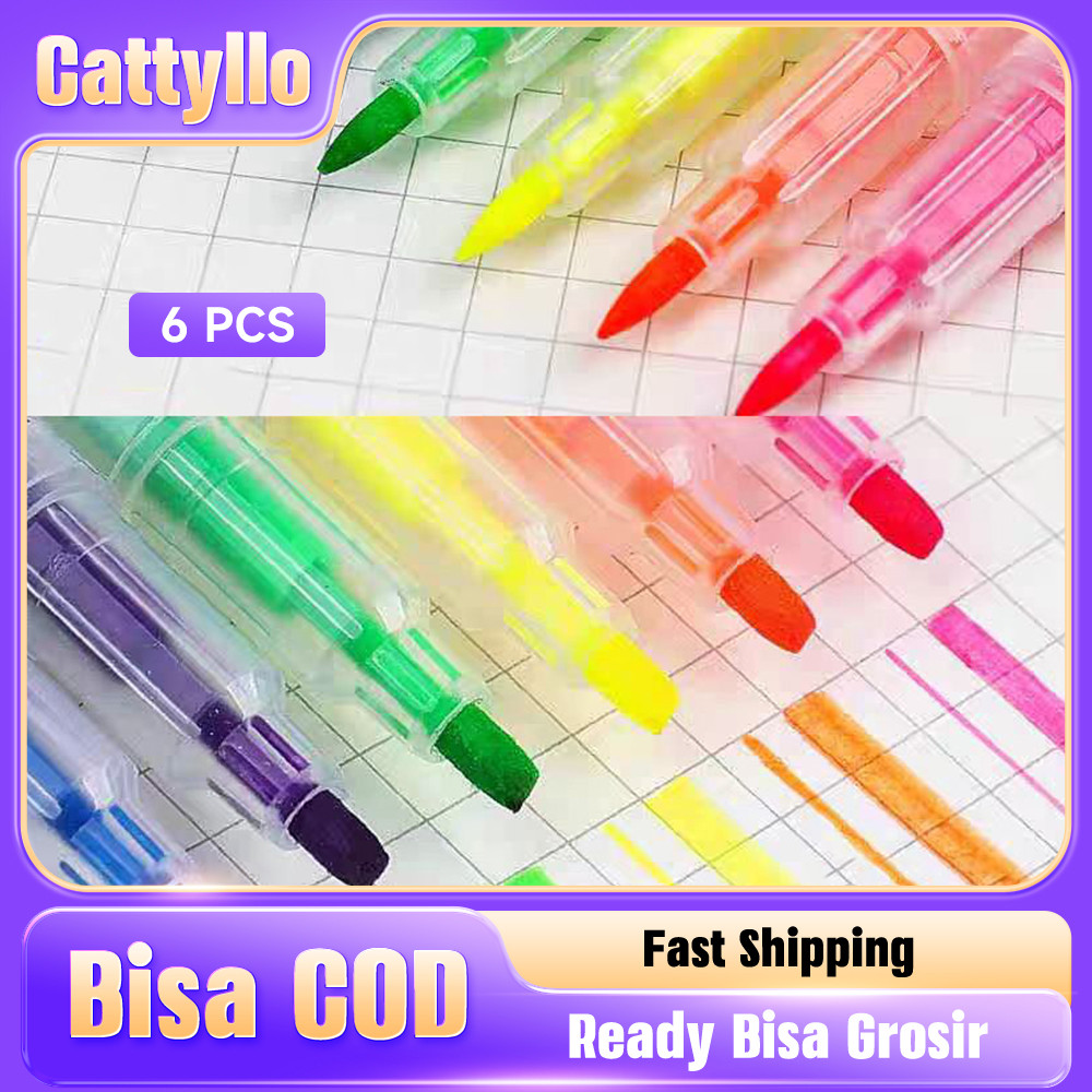 

Set 6 Buah Spidol Highlighter Stabilo Dual Tip Pastel Lucu dengan Berwarna-warni Cantik Alat Tulis Unik untuk Jurnal