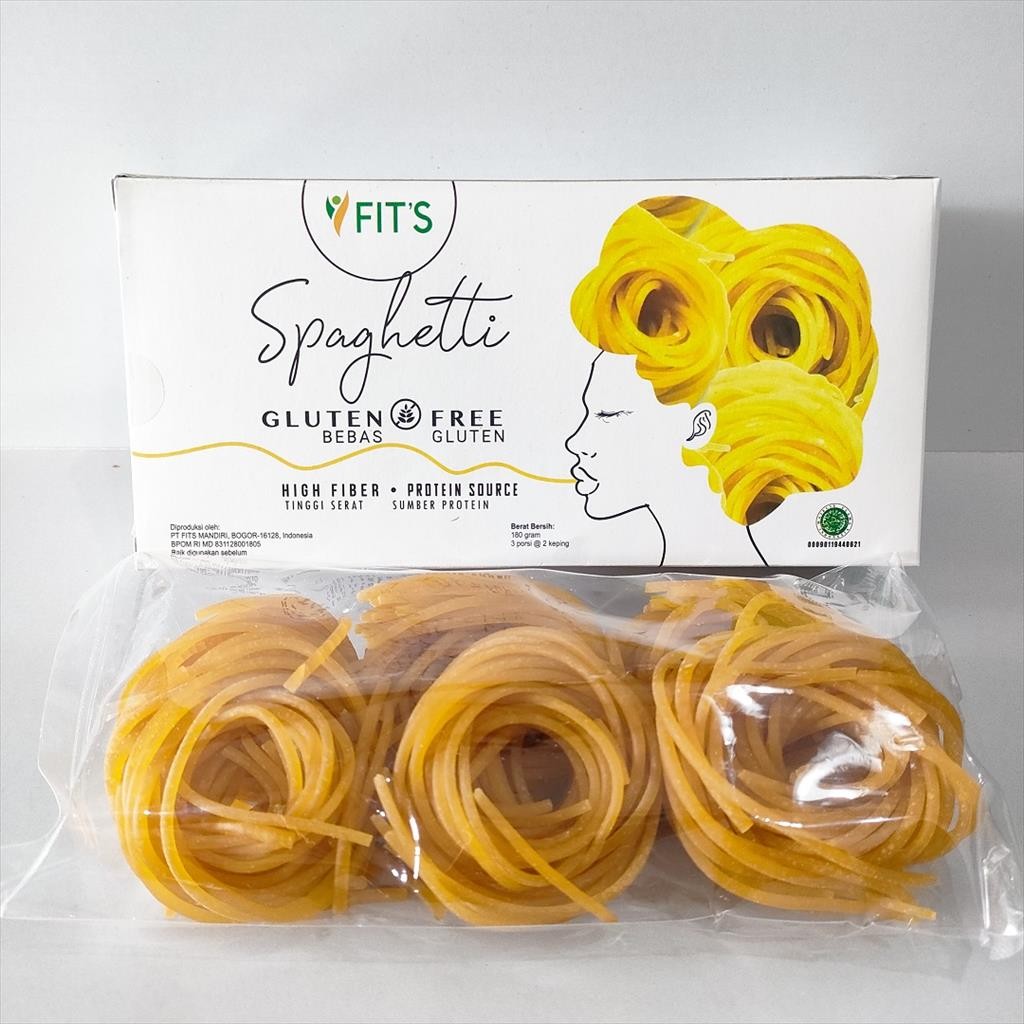 

Spaghetti Spageti Jagung Bebas Gluten Egg Free GMO Free (180g) - Fits