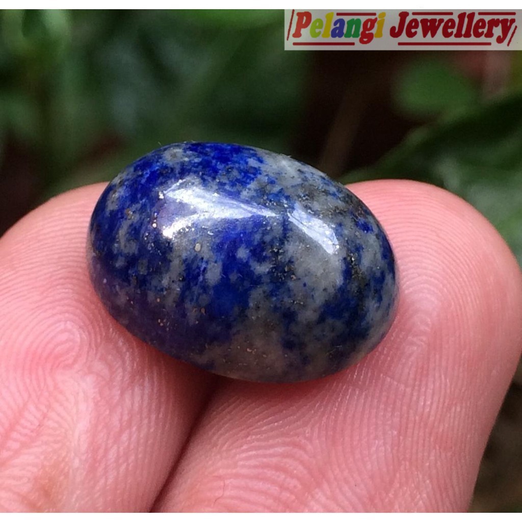 Batu Akik Lapis Lazuli Serat Emas HQ