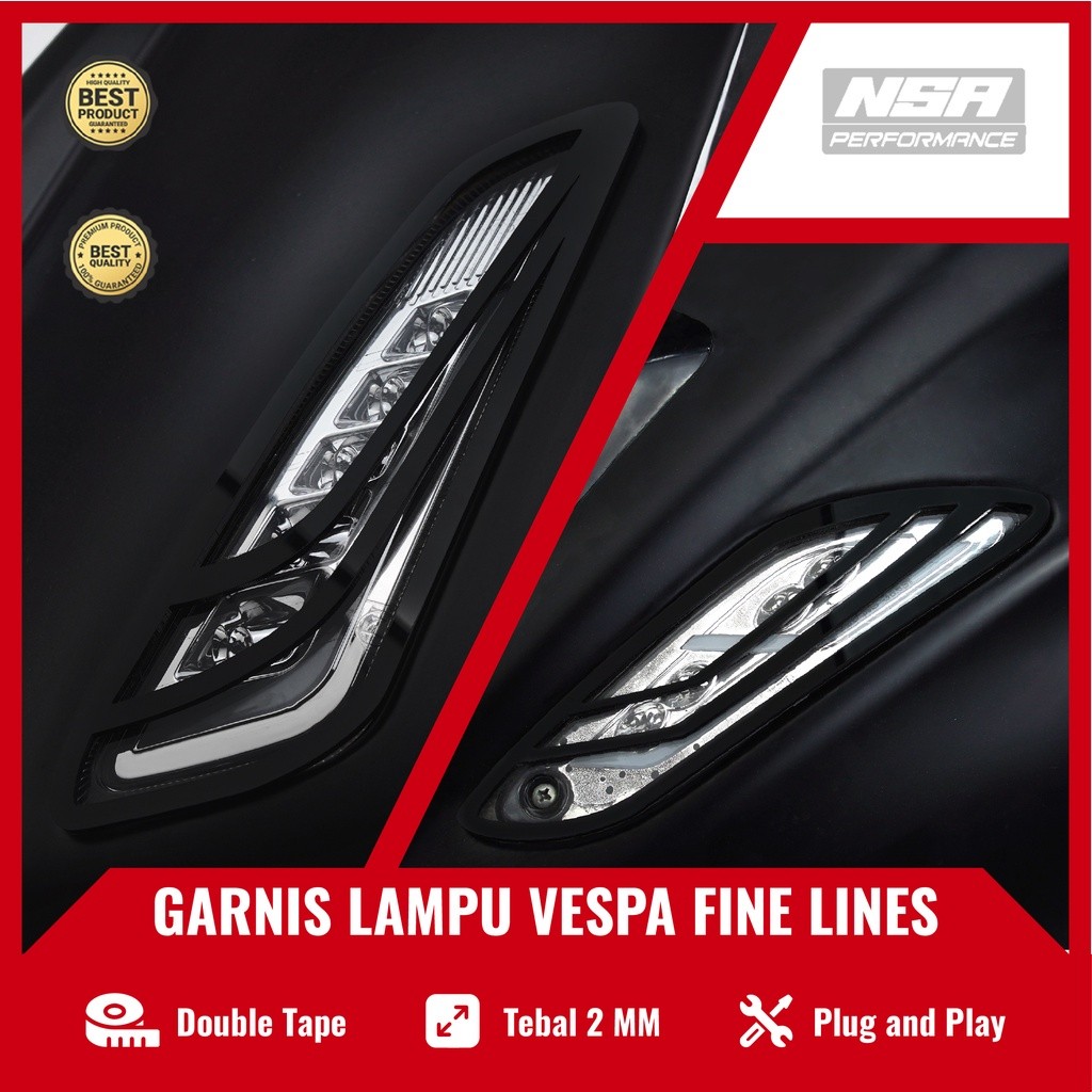 NSA NSA GARNISH COVER LAMPU SEIN VESPA SPRINT DEPAN BELAKANG COVER LAMPU SEIN VESPA GRILL LAMPU SEIN
