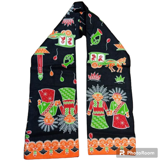 Mark cukin ondel ondel selendang betawi - Hitam, 12 x 110