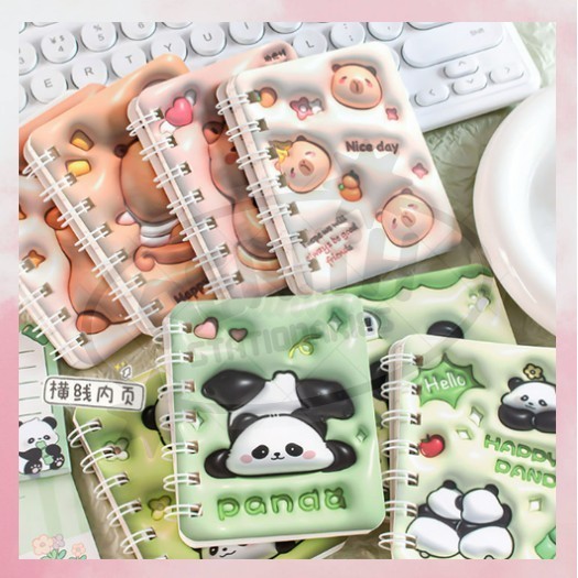 

[AS PROMO READY] Notebook Aesthetic Buku Diary Motif 3D Baru Lembar Jurnal Buku Note Tulis Murah