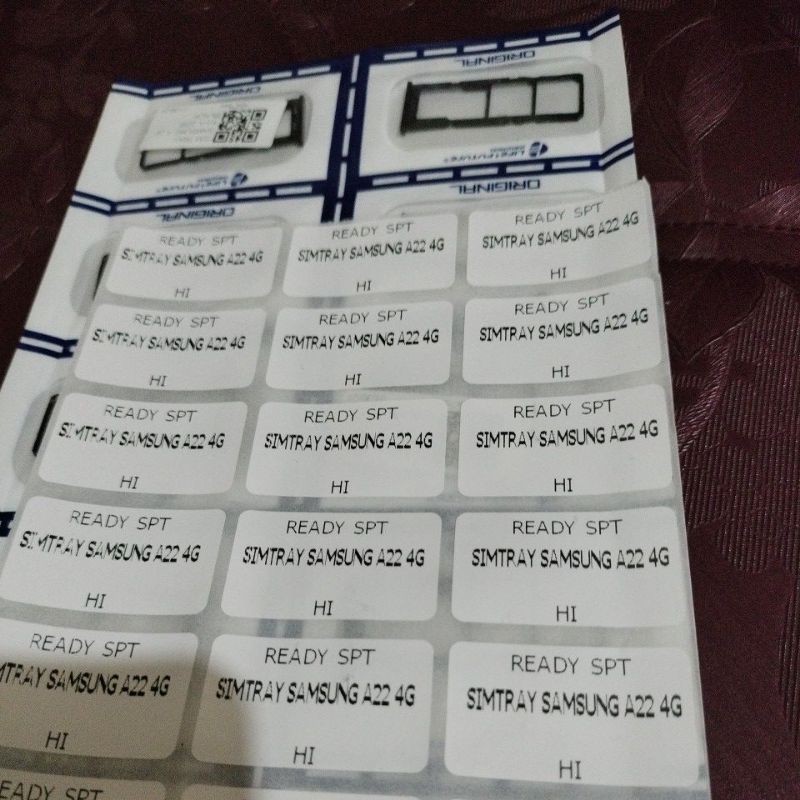 SIM TRAI/SIMLOCK/SLOT SIM/TEMPAT KARTU SAMSUNG A22 4G/A225F