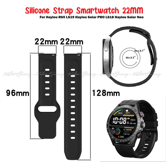 IK8 Strap Smartwatch 22MM For Haylou Solar Lite Haylou Solar PRO LS18 Haylou Solar Neo