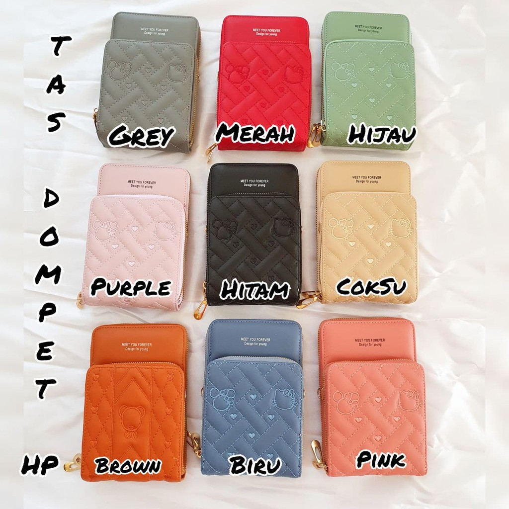 Tas Dompet HP / Tas Dompet Wanita Tempat HP tempat kartu tempat koin tempat uang
