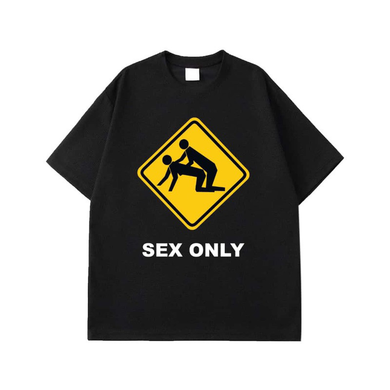 T-Shirt hipersex sexonly kaos plesetan  black kaos band lengen pendek unisex
