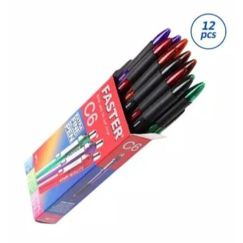 

Termurah !! Pulpen Faster C6 per Box Lusin