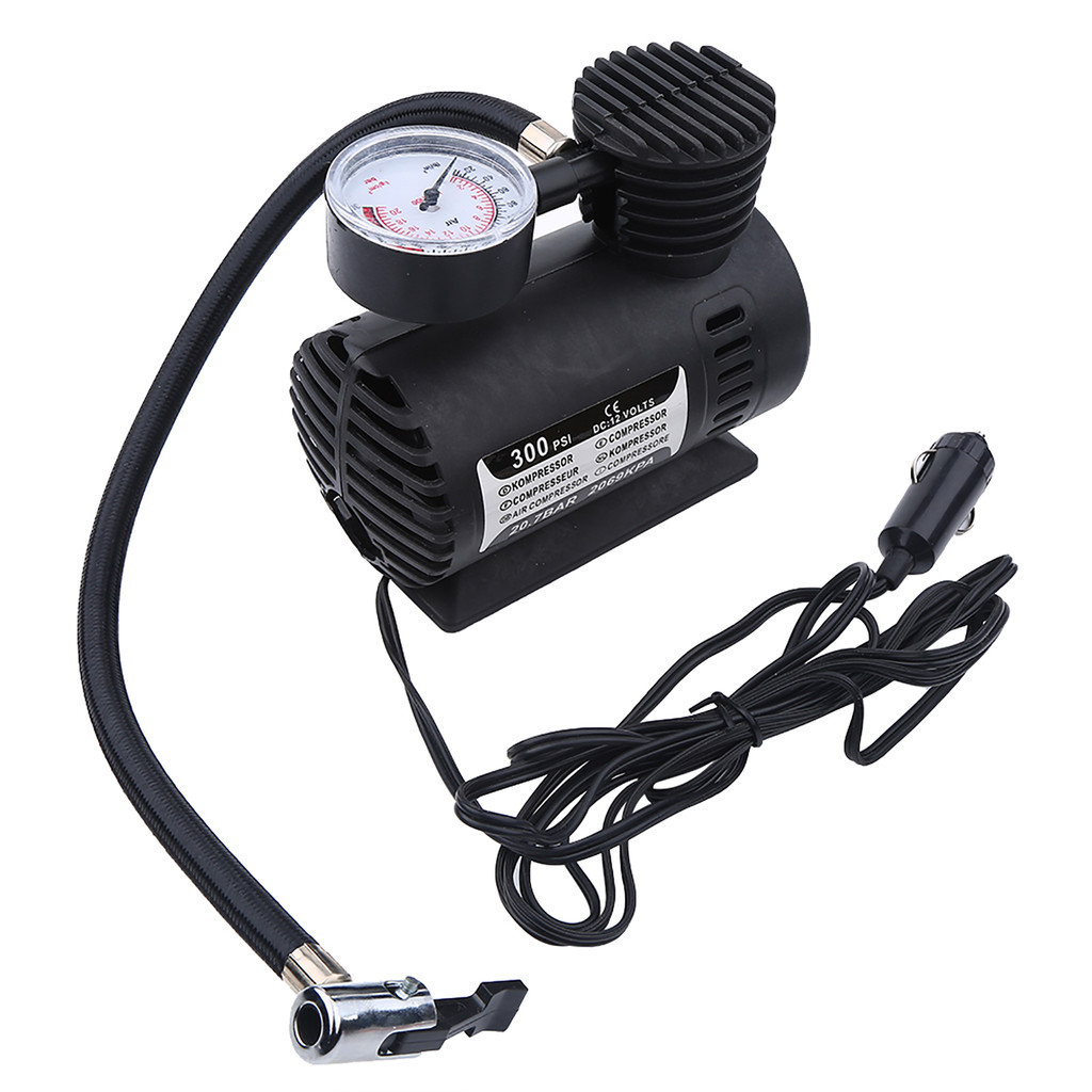 Mini Portable ElectricDigital Tire Inflator Pump 12 Volt Car