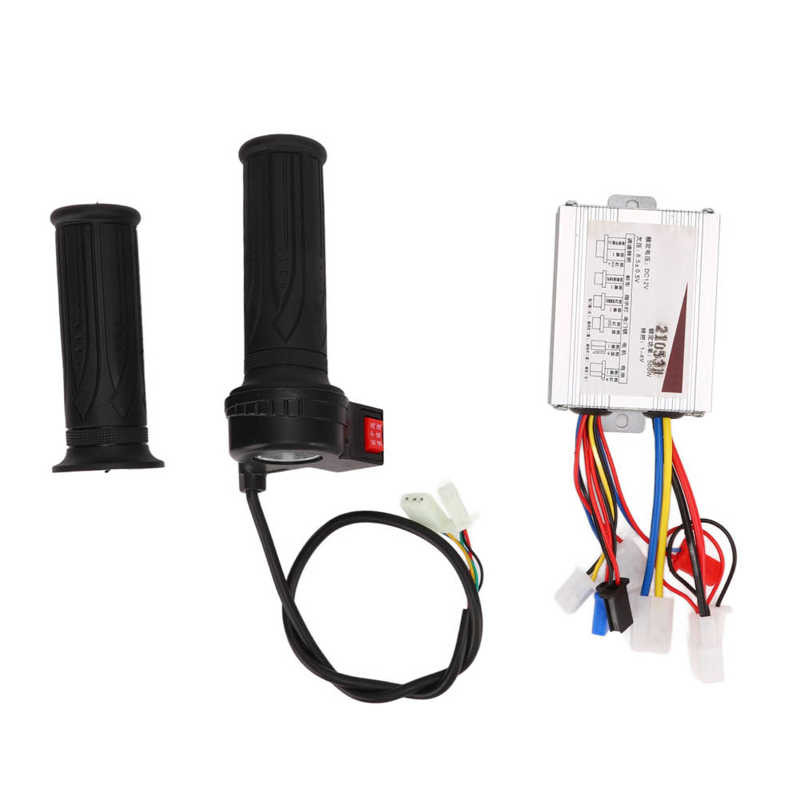 12V 36V 500W Brushed Controller Three Speed Throttle Grips Set Sensitive Colorful Head DC Motor Brus