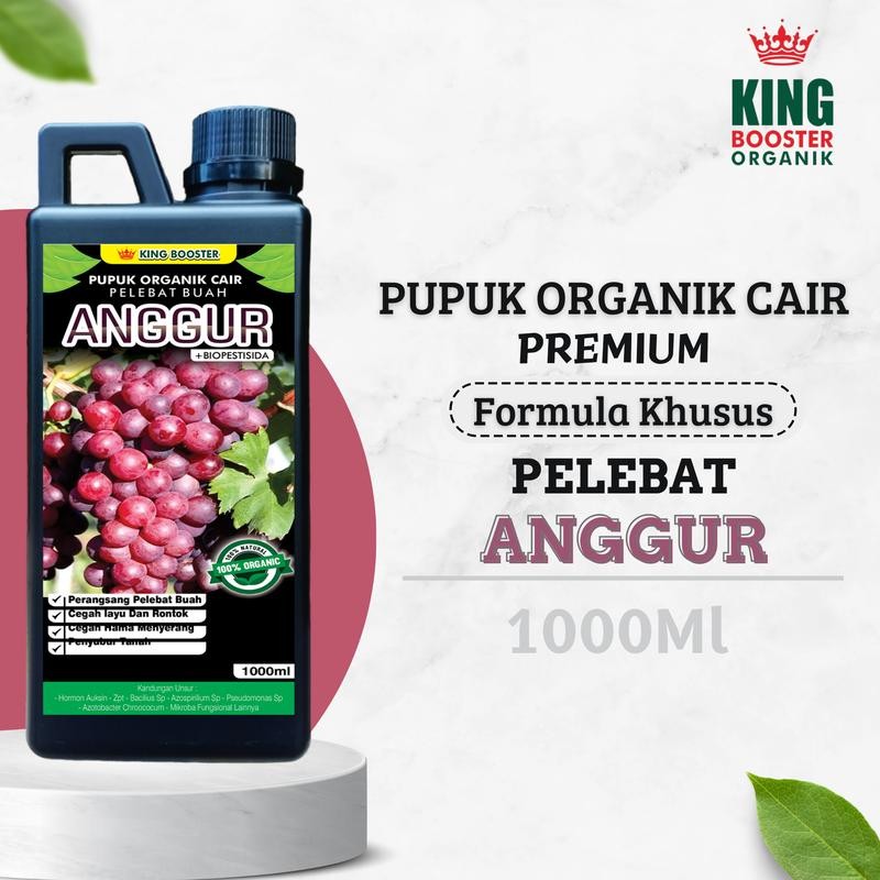 Pupuk Booster Cair Anggur 1 liter | Pupuk Organik Cair Anggur | Pupuk Anggur