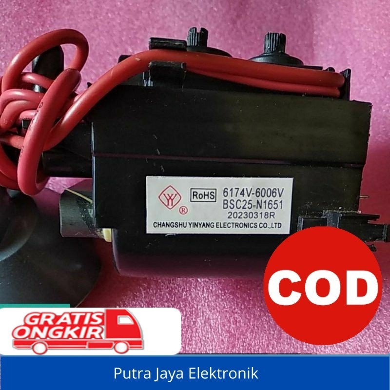 Flyback TV LG 6174v 6006V BSC25-N1651 Original Untuk TV LG 21 inch